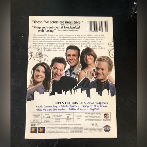 How I Met Your Mother Complete Season 2 DVD Jason Segel Neil Patrick Harris - Picture 2 of 5